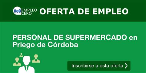 ofertas de trabajo en priego de cordoba|Ofertas de empleo en Priego de Córdoba 